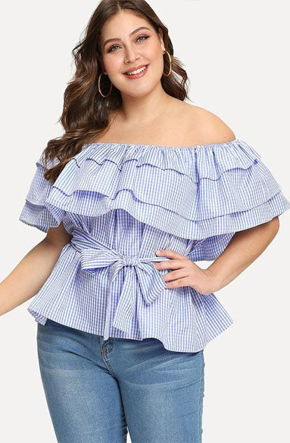 All You Need Plaid Top